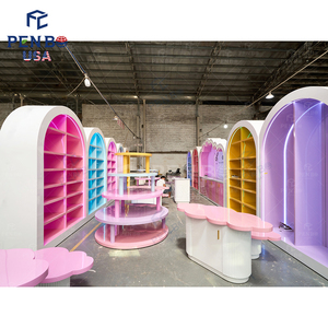 Tùy chỉnh children's cửa hàng quần áo đồ nội thất thiết kế cửa hàng bán lẻ LED lightsfurniture cho trẻ em mặc kệ trưng bày kệ - Product Image 2