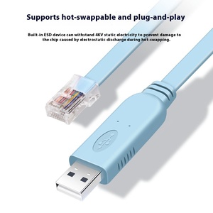 สาย RJ45ยูเอสบีทองแดงวัสดุดีบักคอนโซลยูเอสบีสำหรับซิสโก้สำหรับหัวเว่ยสวิตช์ H3C การกำหนดค่าการส่งข้อมูล - Product Image 2