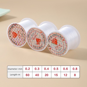 0.2-0.8毫米透明非拉伸强力鱼线非弹性软线透明珠线尼龙编织DIY饰品配件 - Product Image 4