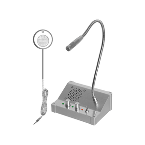 FEILINGCALL-altavoz inalámbrico con micrófono para oficina, sistema de intercomunicación bidireccional para banco y ventana, 2 vías