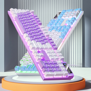 Full-Size USB Wired Mechanical Backlit Gaming <strong>Keyboard</strong> Hot Home <strong>Computer</strong> Rainbow <strong>Lights</strong> Multimedia <strong>Key</strong> for Gaming - Product Image 2
