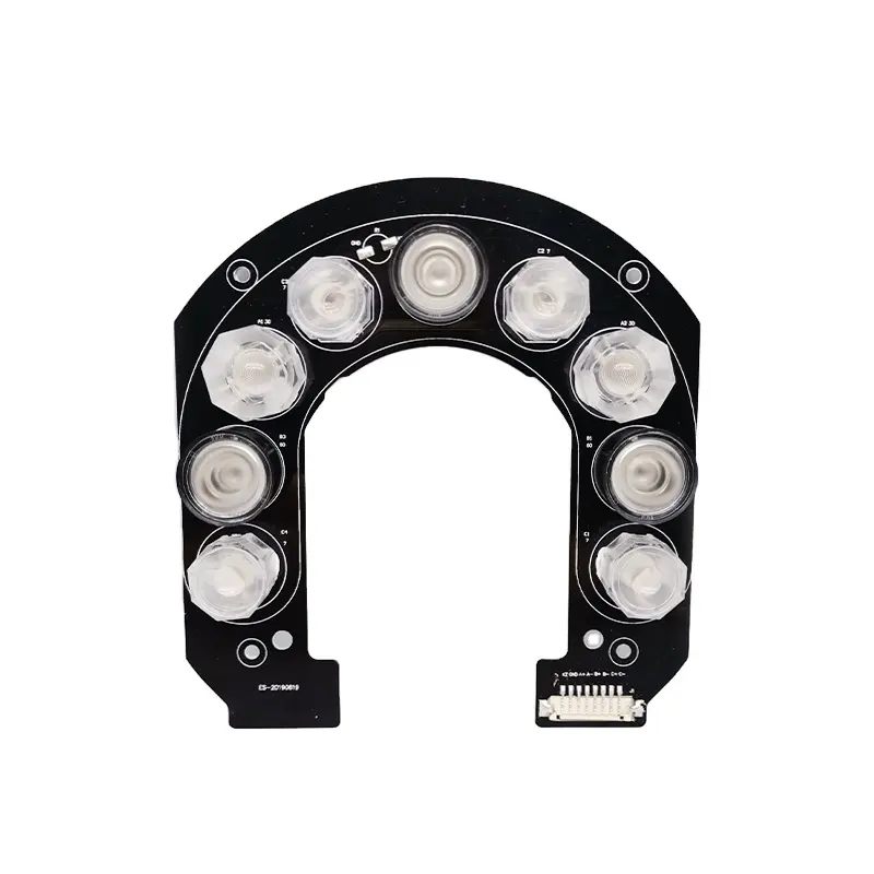 Illuminatore a luce LED a luce infrarossa a 9 luci a luce notturna a 850nm con emissione di bianco caldo per telecamere a circuito chiuso