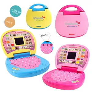 Máquina de aprendizaje Mini computadora de simulación pantalla LED Idioma música educación temprana juguetes electrónicos multifunción para niños