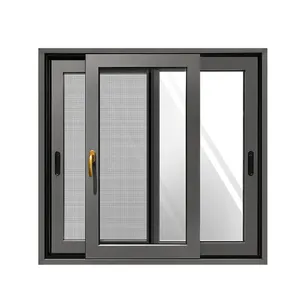 <span class=keywords><strong>Pvc</strong></span> הזזה חלון עיצוב Upvc זכוכית כפולה הזזה <span class=keywords><strong>Windows</strong></span> - Product Image 1