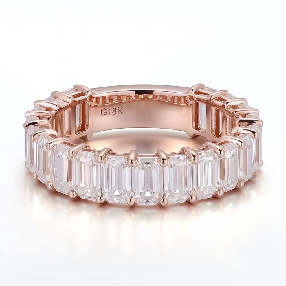 925silver moissanite diamond ring