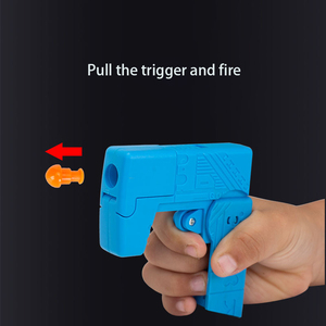 新しいデザインの柔らかい弾丸減圧おもちゃの銃ハンドヘルド指先そわそわおもちゃプラスチック素材指のおもちゃの銃 - Product Image 6