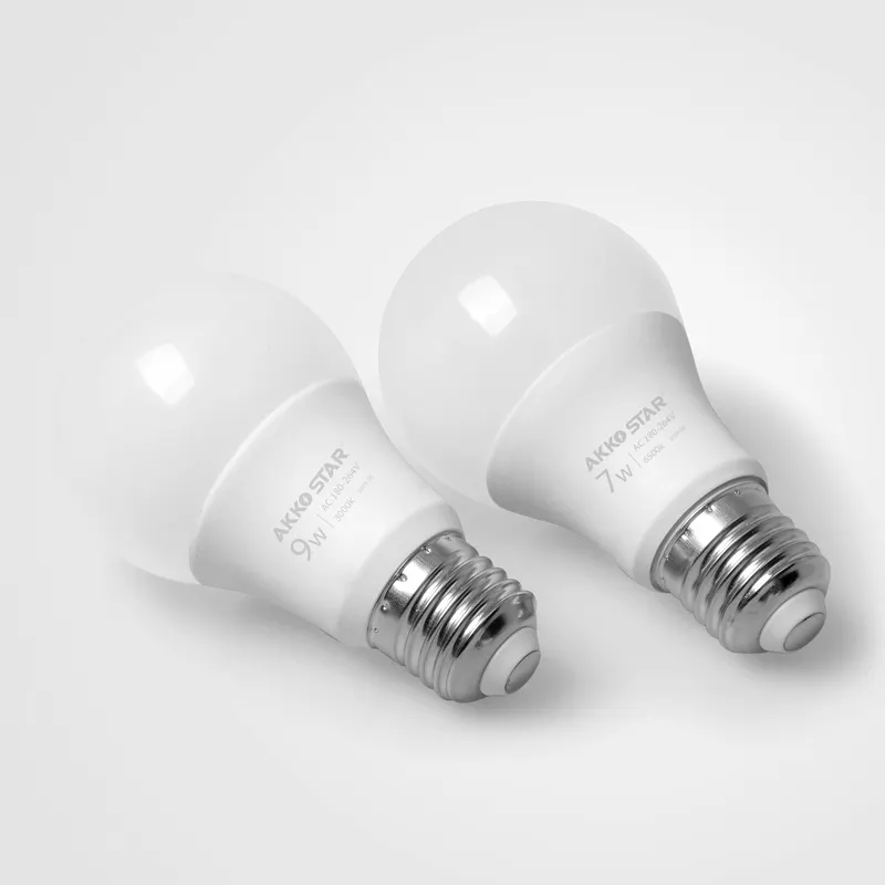 AKKOSTAR LED 전구 에너지 절약 80% LED 빛 3W 5W 7W 9W 12W 15W 18W LED 전구