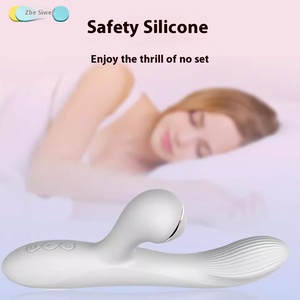 Kadın seks oyuncakları kablosuz masaj güçlü şok dilsiz emme vibratör ile 10 hızları USB güç kaynağı
