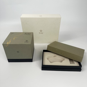 Biểu Tượng Tùy Chỉnh Hai-Mảnh Nắp Và Cơ Sở Nến Nước Hoa Bao Bì Hộp Sang Trọng Cứng Nhắc Hộp Các Tông Với Bọt Chèn - Product Image 2