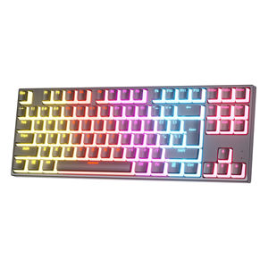ゲーマーデスクトップPCコンピュータ用ミニ有線RGBLEDメカニカルゲーミングキーボードOEM USB87キー - Product Image 4