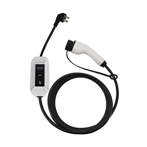 CQC 120V47-63HzインジケーターライトOLED1.3インチSAEJ1772電流調整スマートポータブル充電器Ev - Product Image 1