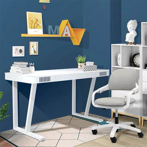 Escritorio de oficina inteligente multifunción ergonómico con características de reproductor de audio de carga y mesa de escritorio de ordenador con cajón