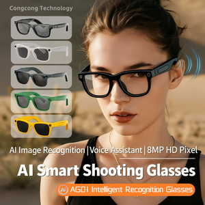 8MP Video kamera ve dil çevirmen ile AG01 AI, ChatGPT manyetik şarj giyilebilir TechImage tanıma AI akıllı gözlük - Product Image 2
