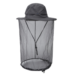 Mosquito Hat Net Face Head Protector Outdoor Trend Gorra de pesca Anti Mosquito Insecto Sombrero Bug Mesh Head Net Insect Gnat Head Cover - Product Image 1
