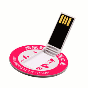 MP-001厂家直销免费logo圆形信用卡u盘闪存棒快速发货塑料银行卡形状笔驱动器 - Product Image 4
