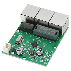อีเธอร์เน็ตสวิตช์ PCB 3พอร์ต10/100Mbps โมดูลบอร์ดอีเธอร์เน็ตสวิตช์เครือข่ายสำหรับสมาร์ทโฮม