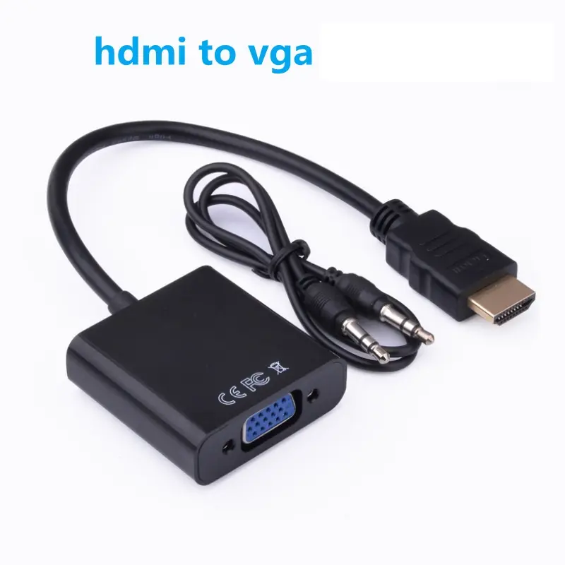 2024 migliore prezzo di fabbrica HDTV a VGA cavo adattatore HDMI a VGA convertitore