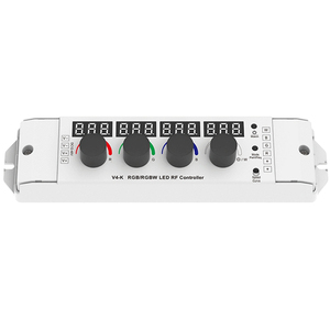 V4-K drahtlose RGB/RGNW 4 Kanal PWM Frequenz LED Controller 4 Drehknopf Dimmer Konstante Spannung Rgbw Fernbedienung für Streifen licht - Product Image 4