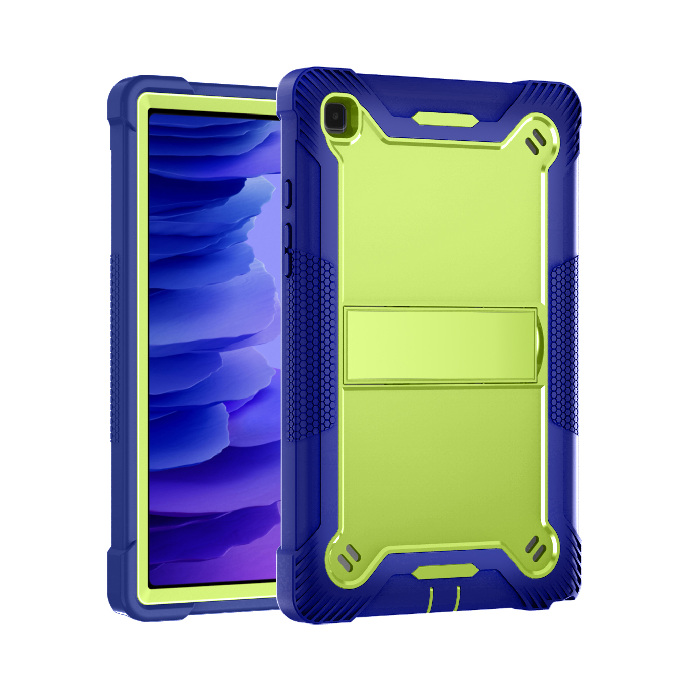 Jaune Vert + Bleu Foncé