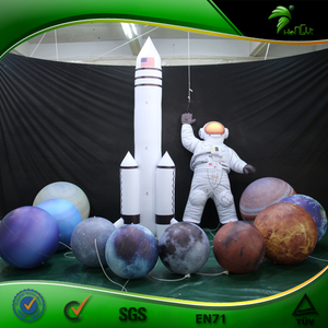 Led şişme özel astronaut gezegen modeli uzay serisi modeli Spaceman ve roket - Product Image 6