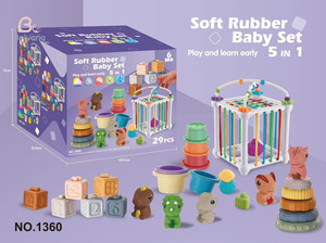 Boys and Girls Early Education Soft Glue <strong>Toy</strong> Set Stackable and Collapsible Fun <strong>Toys</strong> to Develop Hands-on Skills Multi-piece Set - Product Image 3