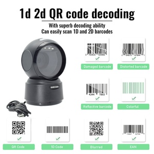 Rugged 4Mil 1D 2D Desktop Omni-Directional Barcode Scanner Automatic <strong>Scanning</strong> Hands Free <strong>QR</strong> <strong>Code</strong> Reader for Supermarket Price - Product Image 4