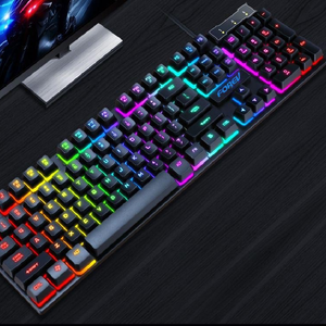 Teclado delgado para juegos con cable Combos de ratón Rgb Teclado retroiluminado para juegos Combo de ratón y teclado de computadora para jugadores - Product Image 5