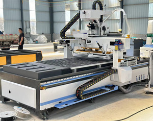 Enrutador CNC de anidación ATC para muebles, enrutador cnc, máquina lineal, enrutador CNC ATC