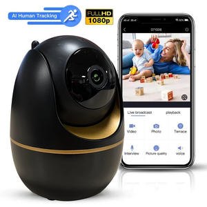 Sunisee-Cámara de seguridad inteligente para interiores, 2K, 360 grados, doble banda, wifi, función de inclinación, CMOS para monitoreo de mascotas, seguridad del hogar - Product Image 1