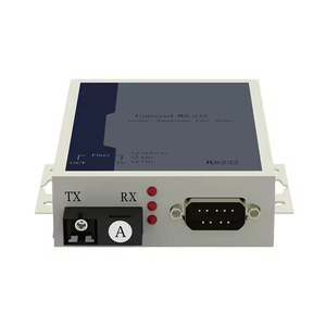 Convertidor de medios de datos serie bidireccional de transceptor de fibra óptica RS232 a puertos RJ45 compatible con comunicación serie Ethernet - Product Image 5