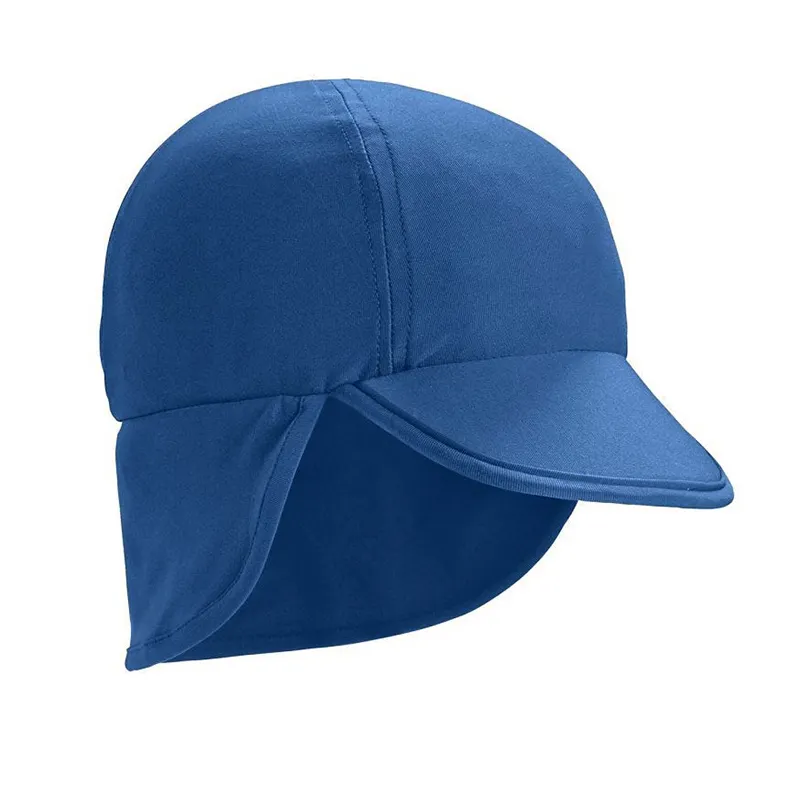 Crianças Sun Hat Proteção Solar Sporty Flap Swim Beach Hat Boating Ciclismo Pesca Cap UV Flap Cap para meninos e meninas
