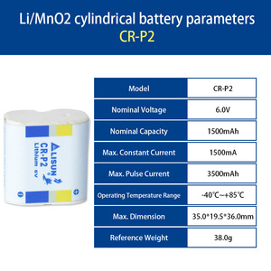 1500mAh tiểu limno2 CR-P2 6V Pin Lithium 2cr5 cho đồng hồ điện đồng hồ đo khí thông minh - Product Image 4