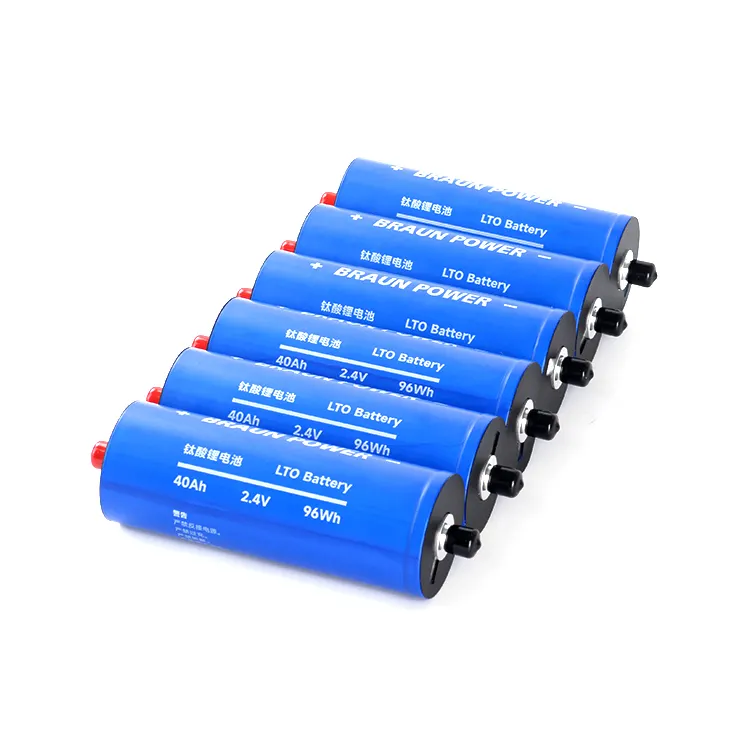 Kapasitas asli baterai Lithium Titanate 45Ah Lto baterai 2.4v 30ah 35ah 40ah 50ah Lto 66160 baterai sel lto