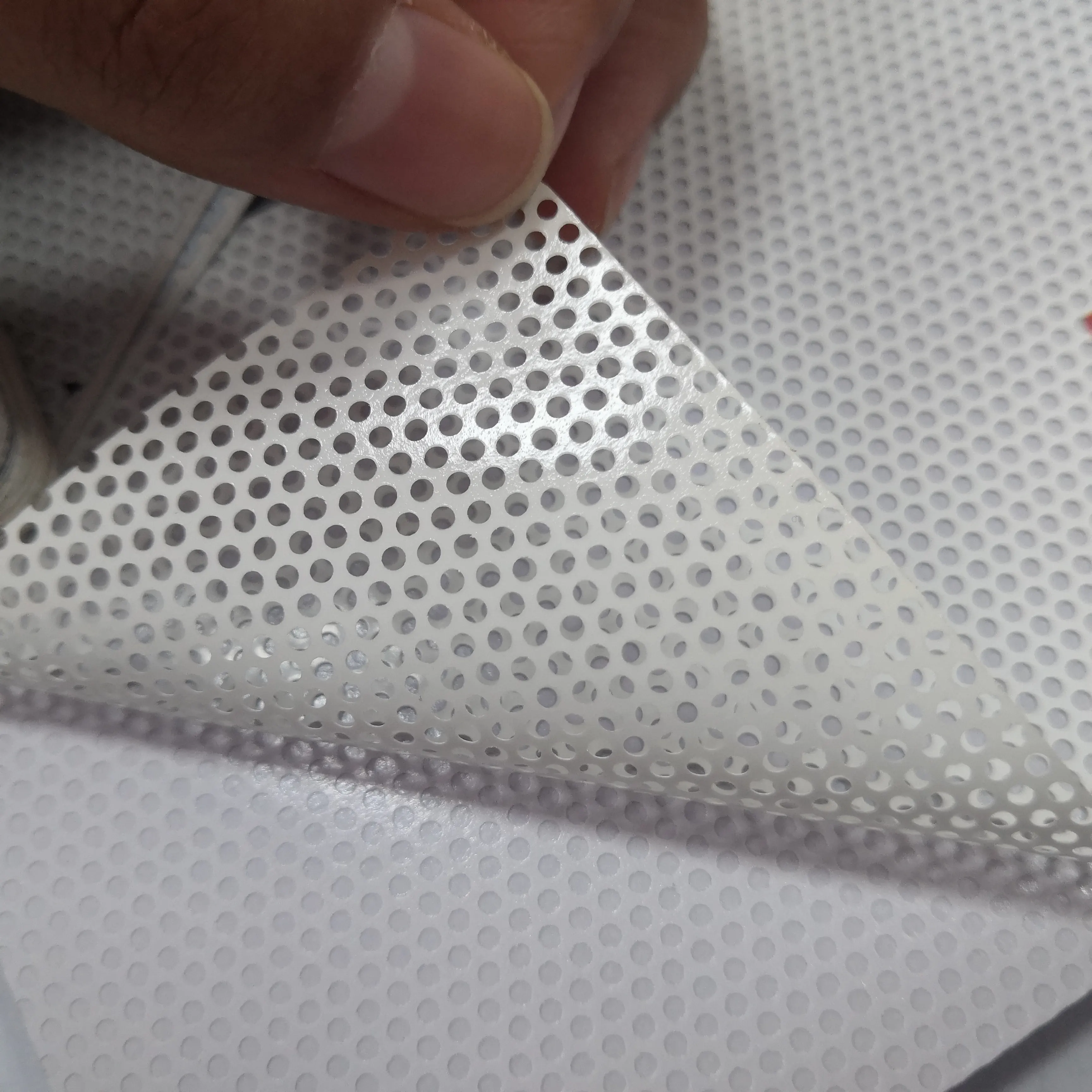 백색 접착제 관통되는 편도 시각 인쇄 매체 비닐 기밀 창 영화