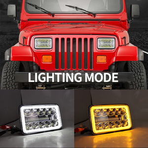 जीप ऑफ-रोड लाइट के लिए ड्राल के साथ <span class=keywords><strong>5</strong></span> इंच का आयताकार नेतृत्व किया हेडलाइट, 4x6 एलईडी हेडलाइट लाइट लाइट के सहायक दीपक - Product Image 6