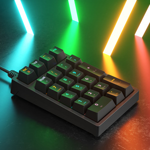 Hot Sale Wired Mechanical <strong>Numeric</strong> <strong>Keypad</strong> 21 Keys Waterproof Colorful RGB Backlight Mini Portable K21 <strong>Keyboards</strong> Factory - Product Image 6