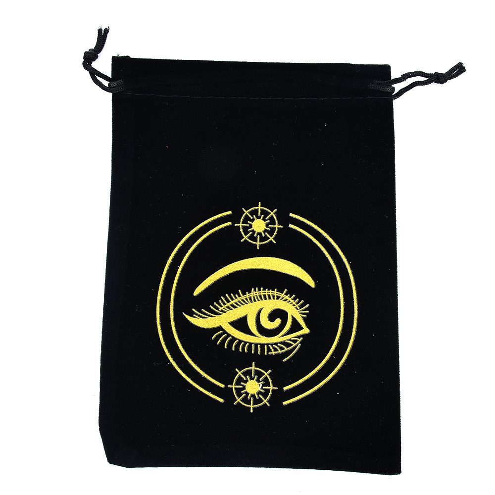 Tarot en flanelle noire 8-1318cm
