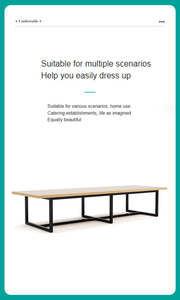 现代设计餐桌套装，适用于8张矩形餐桌 - Product Image 6