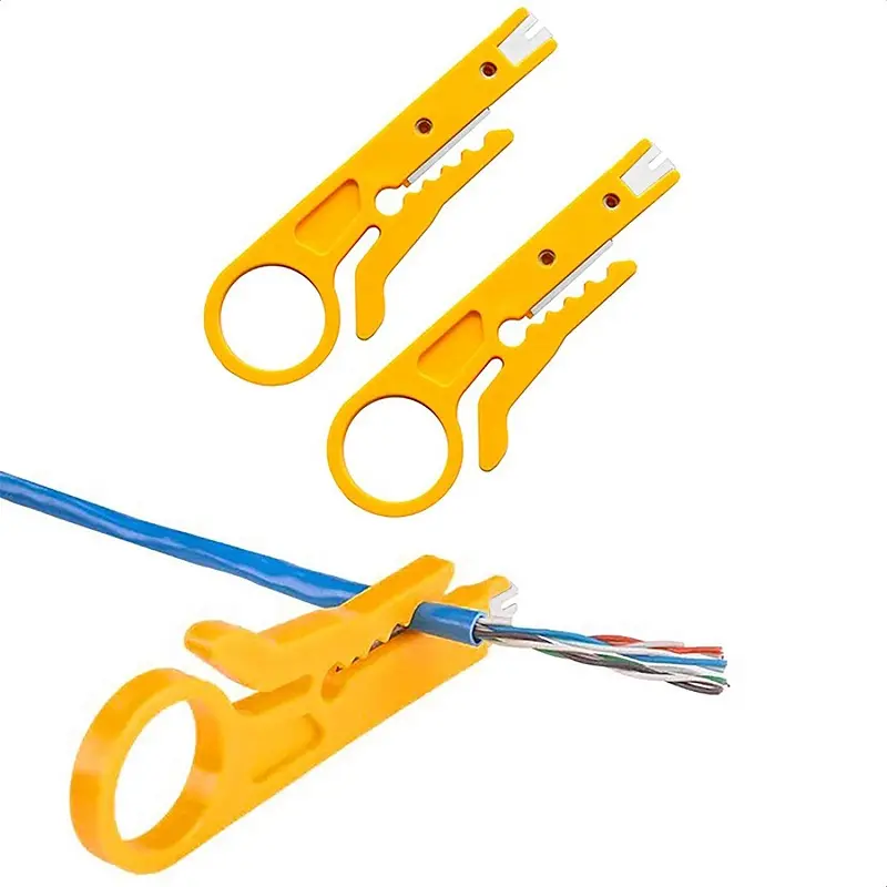 Mini Network Wire Stripper Punch Down Cutter fio descascamento alicate crimpagem alicates ferramentas