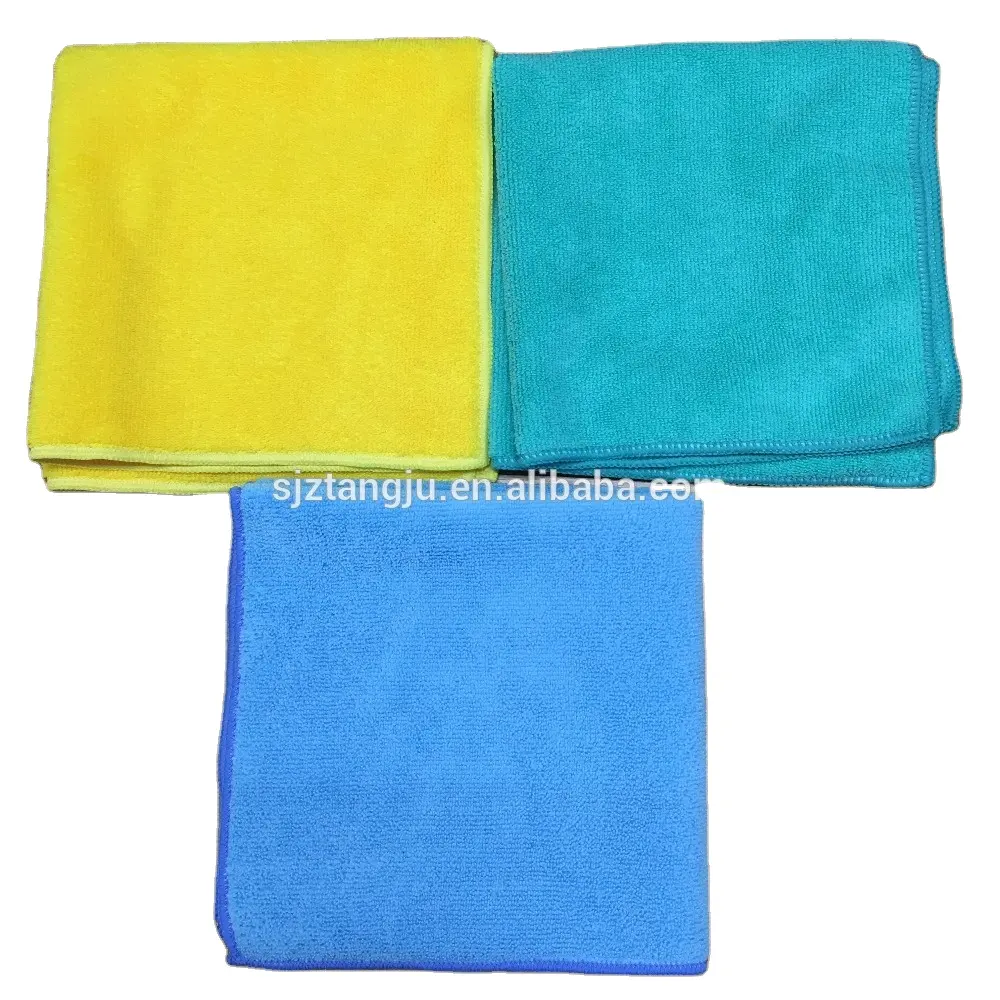 Red Black Microfiber Towels Wholesale Excellent Dust Removing Ability Microfiber Cleaning Cloth 350gsm Microfiber Cloth