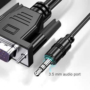 1080P VGA-HDTVコンバータアダプタオーディオビデオ男性-女性用コンピュータTVまたはプロジェクター用アクセサリー - Product Image 3