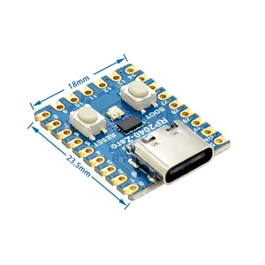 RP2040 RP2040-Zero สำหรับบอร์ดพัฒนา Raspberry Pi ไมโครคอนโทรลเลอร์โมดูลบอร์ดแบบ dual-core Cortex M0 + โปรเซสเซอร์2MB แฟลช