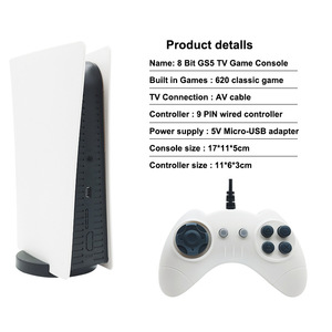 GS5クラシックビデオゲームコンソールレトロテレビ局620ゲームAV出力有線コントローラNES GBCアーケードフォーマットをサポート - Product Image 4