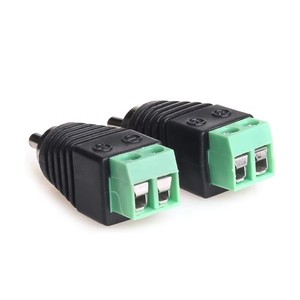 Cable RCA sin soldadura adaptador de Audio Phono RCA macho enchufe a AV tornillo Terminal Audio Video altavoz Cable AV Jack conectores - Product Image 3