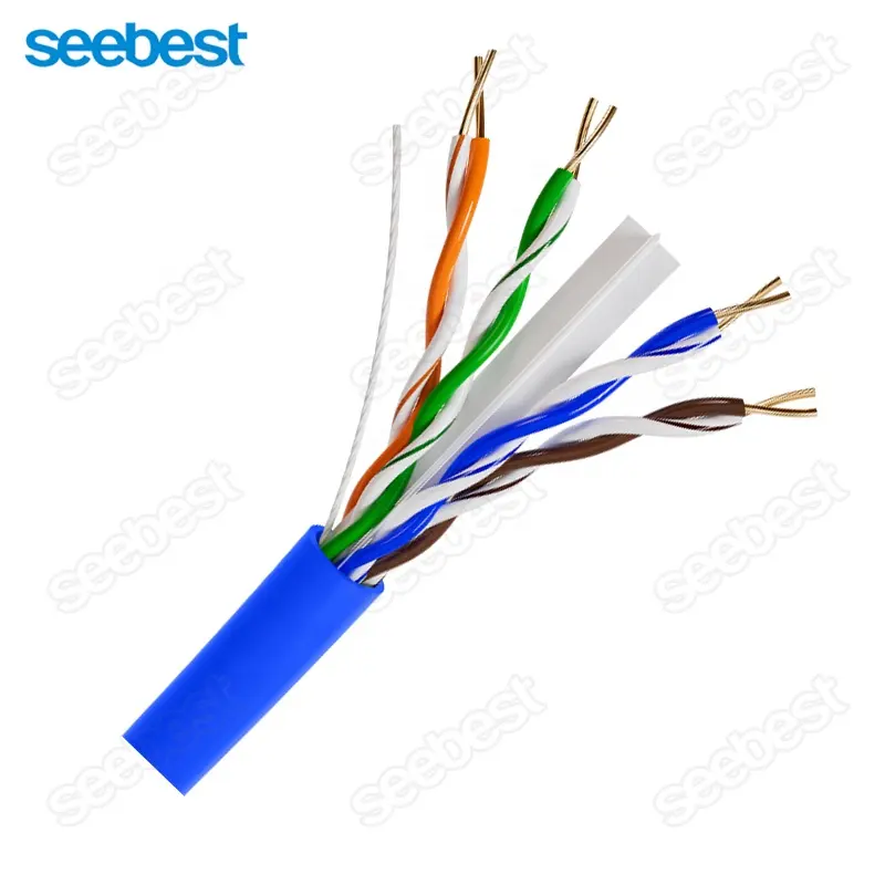 Seebest 1000 футов настраиваемый кабель Cat6 из чистой меди различных цветов Utp кабель Cat6 для сети
