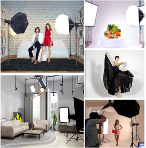 Zomei Photography Studio照明キット150WLEDビデオフィルライトランプボーエンスタンドライトキットソフトボックスセット - Product Image 5