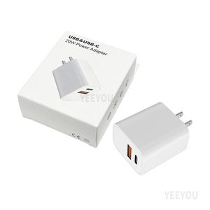 超高速20W PDウォールチャージャーUSB A + Cトラベル充電器OTP & OVP保護付きiPhone 15 14 13 12 11米国EU - Product Image 5