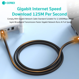 COTECi Gigabit <strong>Class</strong> 6 High Speed <strong>Network</strong> Cable 1/2/3/5m for Home Router <strong>Computer</strong> Smart TV Monitoring for Broadband Access - Product Image 3