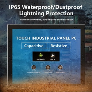 PC de pantalla táctil sin ventilador industrial de cuatro núcleos J1900 de 19 pulgadas integrada PC de panel todo en uno - Product Image 2