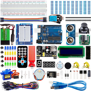 Chengsuchuang microcontrollore Board Kit di sviluppo con Breadboard, alimentatore, cavi Jumper, resistori, LED, 1602 LCD - Product Image 2